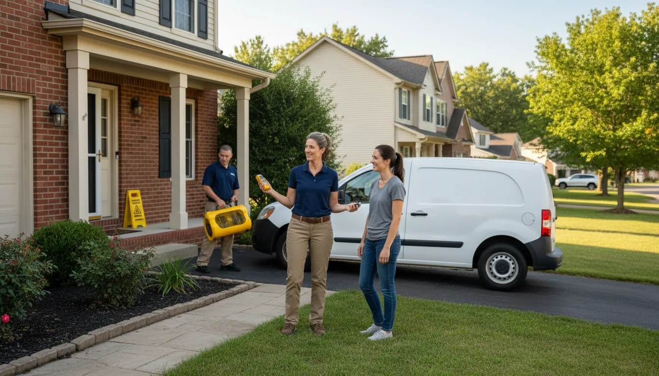 Water restoration image for Dehumidification And Cleanup Services in Sadieville, KY